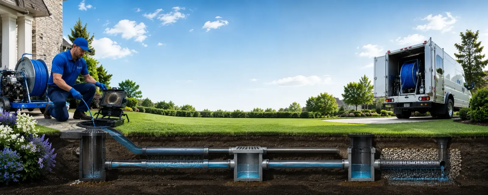 Outdoor drain cleaning information for New Market, MD